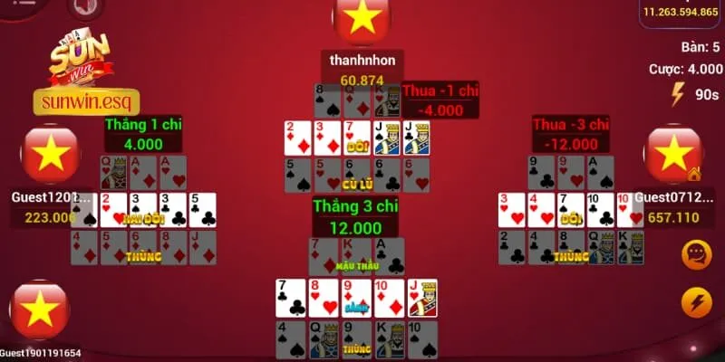 Mậu binh là loại trò chơi đánh bài casino rất thú vị