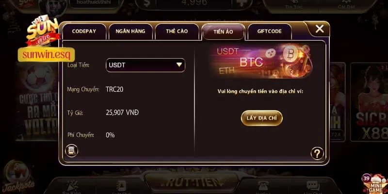 Hướng dẫn cụ thể các bước nạp tiền Sunwin 